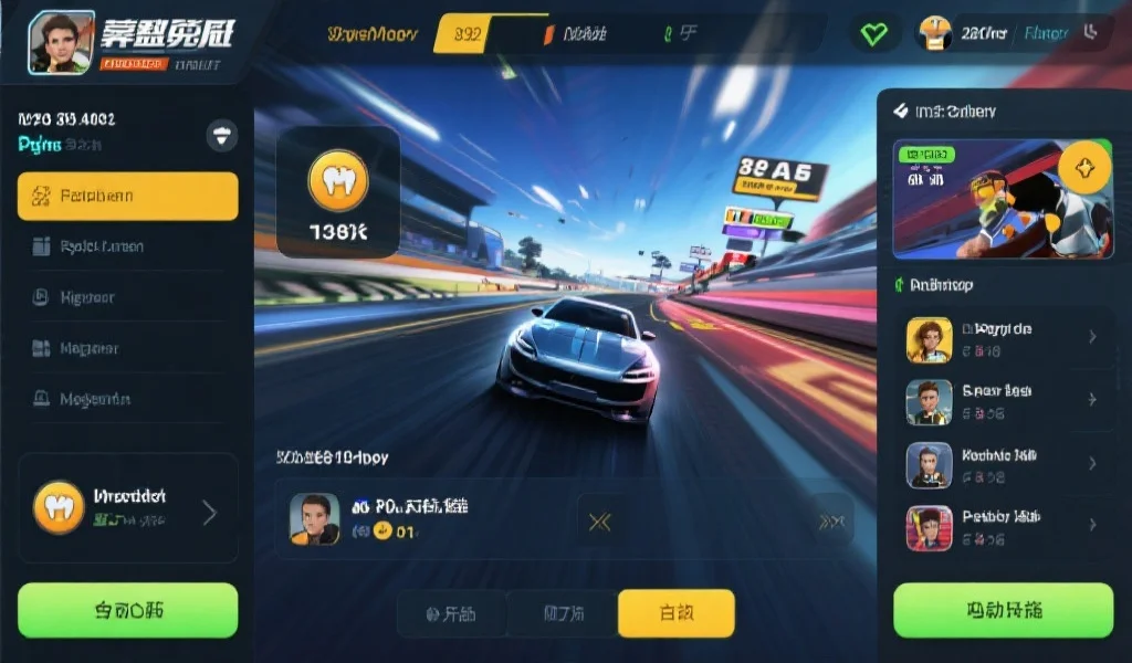 新手首次登录《极速赛车》？全方位解析基础功能与界面布局